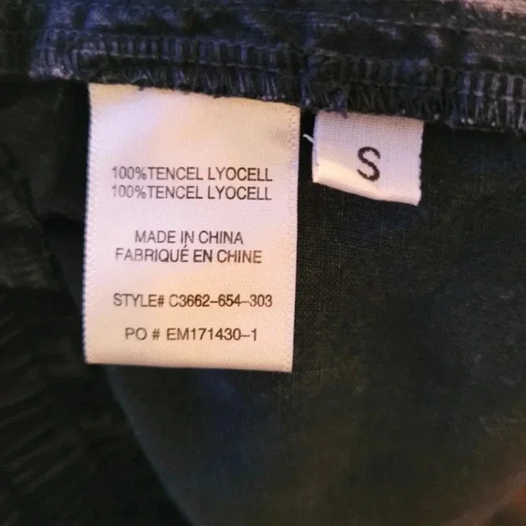 BELLA DAHL black wash Tencel Lyocell drawstring joggers athleisure gorpcore S - Picture 9 of 13